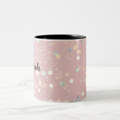 Luxe modern romantinc girl ツートーンマグカップ (中央)