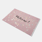 Luxe modern romantinc girl ドアマット (アングル)