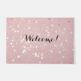 Luxe modern romantinc girl ドアマット