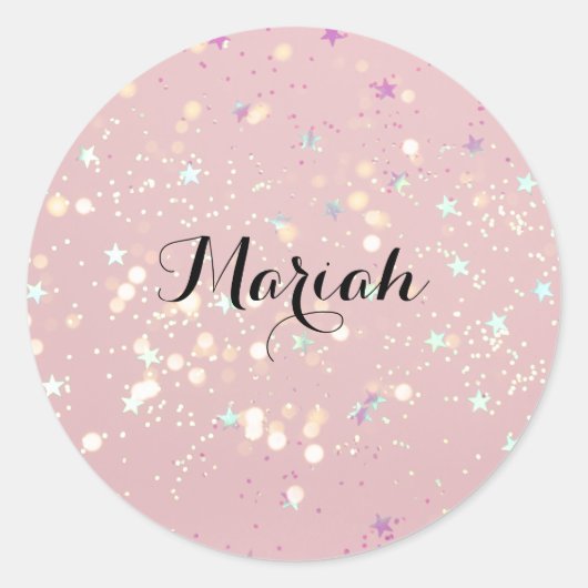 luxe modern romantinc girl ラウンドシール (正面)