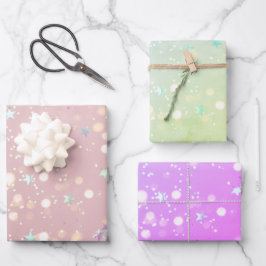 Luxe modern romantinc girl ラッピングペーパーシート