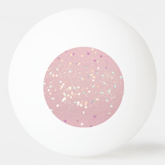 Luxe modern romantinc girl 卓球ボール (裏面)