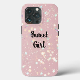 Luxe modern romantinc girl iPhone 13 proケース