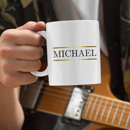 Luxe Nameバー コーヒーマグカップ