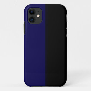 Luxe NavyとBlackカスタマイズ可能なiPhoneケース iPhone 11 ケース