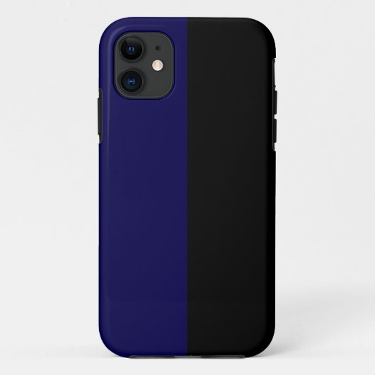 Luxe NavyとBlackカスタマイズ可能なiPhoneケース Case-Mate iPhoneケース (裏面)