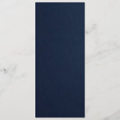 LUXE NAVY金ゴールドホワイトエレガントバラフローラメニュー メニュー (裏面)