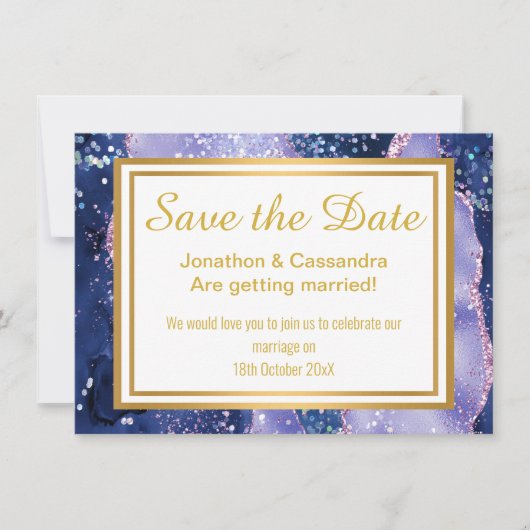 LUXE NAVY PURPLE金ゴールド保存日 (正面)