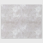 Luxe Pearl Silver Shine Frost Abstract Pattern ラッピングペーパー (フラット)