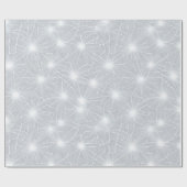Luxe Pearl Silver Shine Frost Abstract Pattern ラッピングペーパー (フラット)