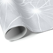 Luxe Pearl Silver Shine Frost Abstract Pattern ラッピングペーパー (ロールコーナー)