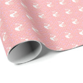 Luxe pink hearts vibrant romantic wallpaper ラッピングペーパー (ロールコーナー)