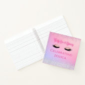 Luxe Pink Twenty One & Glowing 21歳の誕生日 ノートブック (内部)