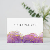 Luxe Purple金ゴールドギフト券 (スタンド正面)