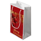 Luxe red and gold Christmas Ornaments  スモールペーパーバッグ (正面アングル)