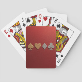 Luxe Red Gold Silver Card Deck トランプ