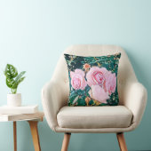 luxe romantic flowers botanical wallpaper クッション (椅子)