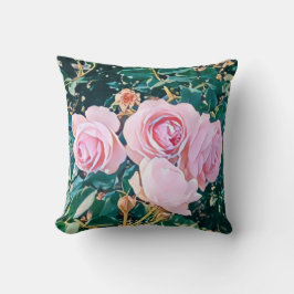 luxe romantic flowers botanical wallpaper クッション