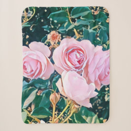 luxe romantic flowers botanical wallpaper シェルパブランケット