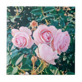 luxe romantic flowers botanical wallpaper タイル (正面)