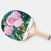 luxe romantic flowers botanical wallpaper 卓球ラケット (横)