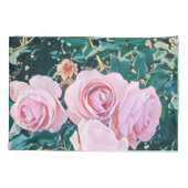 luxe romantic flowers botanical wallpaper 枕カバー (裏面)