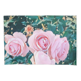 luxe romantic flowers botanical wallpaper 枕カバー