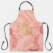 Luxe romantinc peach fuzz baby girl エプロン (正面)