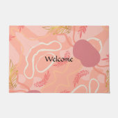 Luxe romantinc peach fuzz baby girl ドアマット (正面)