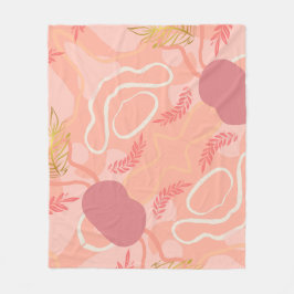 Luxe romantinc peach fuzz baby girl フリースブランケット