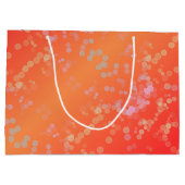 Luxe romantinc peach fuzz baby girl ラージペーパーバッグ (裏面)