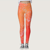 Luxe romantinc peach fuzz baby girl レギンス (正面)