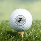 Luxe Silver Horseback Golf Balls ゴルフボール (インサイチュ 木)
