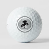 Luxe Silver Horseback Golf Balls ゴルフボール (正面)