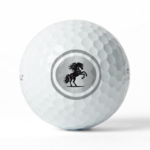 Luxe Silver Horseback Golf Balls
