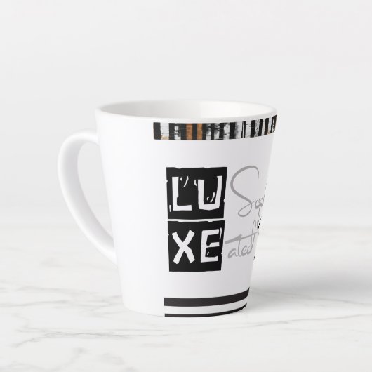 LUXE Sophisticated Soul カフェラテマグ (左アングル)