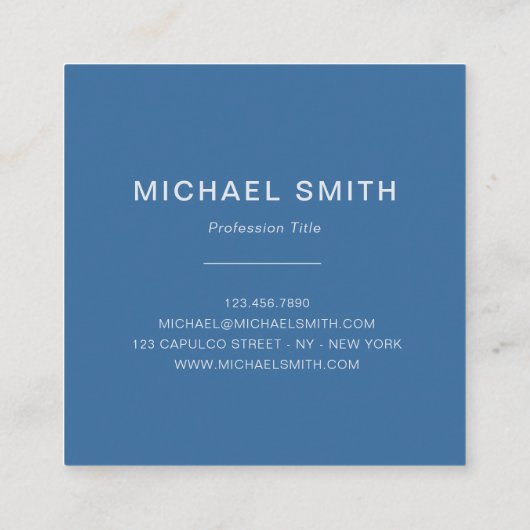 Luxe Square Business Card – Professional スクエア名刺 (裏面)