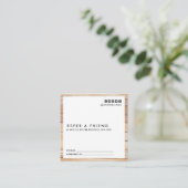 Luxe Woodクリモダンーンレイアウトの紹介 スクエア名刺 (スタンド正面)