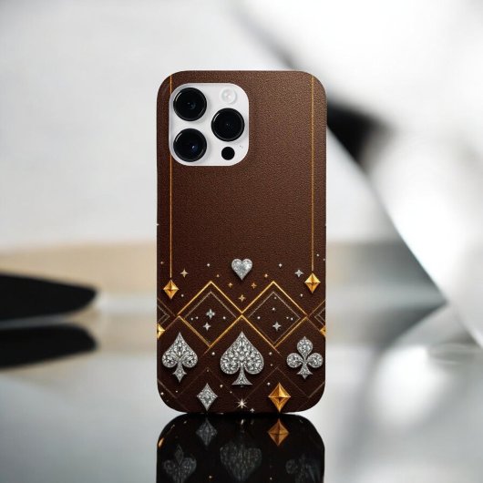 LuxeGuard茶色のダイヤモンド Case-Mate iPhoneケース