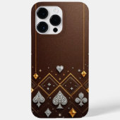 LuxeGuard茶色のダイヤモンド Case-Mate iPhoneケース (裏面)
