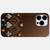 LuxeGuard茶色のダイヤモンド Case-Mate iPhoneケース (裏面 (横))
