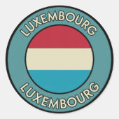 Luxembourg  ラウンドシール (正面)