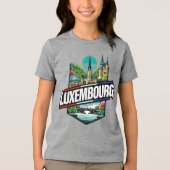 Luxembourg Europe トライブレンドTシャツ (正面)
