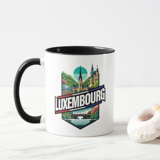 Luxembourg Europe マグカップ (ドーナツ)