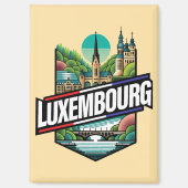 Luxembourg Europe マグネット (正面)