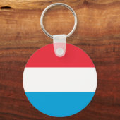 Luxembourg Flag キーホルダー (正面)