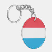 Luxembourg Flag キーホルダー (正面左)