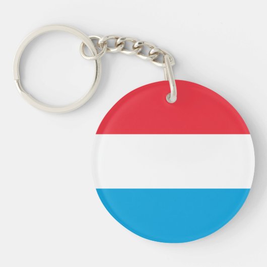 Luxembourg Flag キーホルダー (正面)