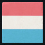 Luxembourg Flag ストーンコースター<br><div class="desc">Patriotic flag of Luxembourg.</div>