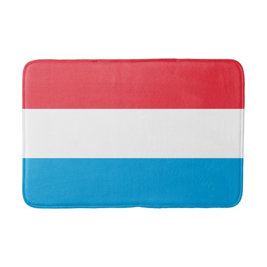 Luxembourg Flag バスマット (正面)